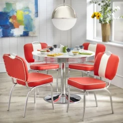 Raleigh Retro Dining Table White - Buylateral -Buylateral Home Cheap Store GUEST 01862e6a 1df4 4077 89f0 c7c2c5a09219