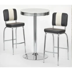 3pc Raleigh Retro Bar Height Pub Dining Set - Buylateral -Buylateral Home Cheap Store GUEST 0e02a5c9 50ee 4225 a34f 67e71a38db81