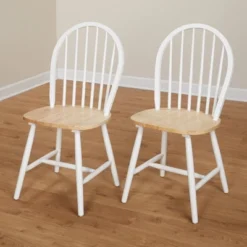 3pc Chester Tile Top Dining Set White/Natural - Buylateral -Buylateral Home Cheap Store GUEST 1065e95a 94e1 418b 84b5 879707f12ee5