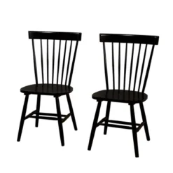 Set Of 2 Venice High Back Contemporary Windsor Dining Chairs - Buylateral -Buylateral Home Cheap Store GUEST 110e739b cfec 483f 9ba3 f473cf6f7838