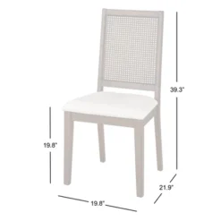 Set Of 2 Westbury Cane Style Back Dining Chairs Walnut/Cream - Buylateral -Buylateral Home Cheap Store GUEST 1235456c 3a74 4299 a790 1d7586727596