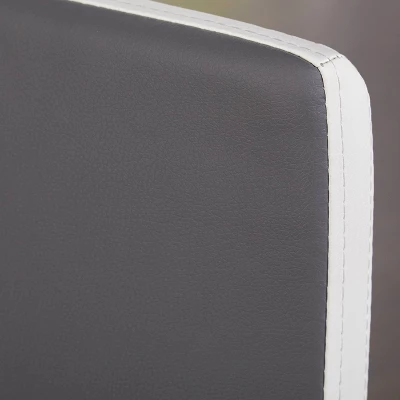 3pc Nora Round Pedestal Table Dining Set Gray/White - Buylateral 3 3pc Nora Round Pedestal Table Dining Set Gray/White - Buylateral - Image 3