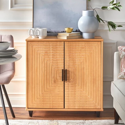Messina 2 Door Cabinet Natural Pine - Buylateral 1 Messina 2 Door Cabinet Natural Pine - Buylateral