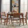 5pc Charlie Dining Set Walnut - Buylateral