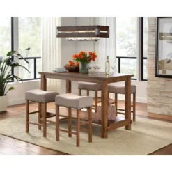 Hathaway Nailhead Counter Height Dining Table Driftwood - Buylateral -Buylateral Home Cheap Store GUEST 243f4187 3162 4dca ab67 9c2df33df74f