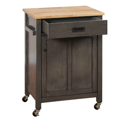 Jacksonville Kitchen Cart Gray - Buylateral 1 Jacksonville Kitchen Cart Gray - Buylateral