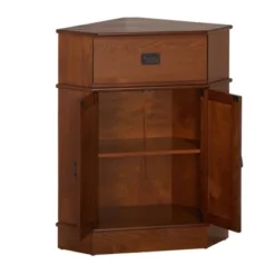 Mission 2 Door 1 Drawer Corner Storage Cabinet Oak - Buylateral -Buylateral Home Cheap Store GUEST 2ca5f65a 670d 44ad 9674 8a2c5bcb7a35