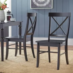Set Of 2 Albury Cross Back Dining Chairs - Buylateral -Buylateral Home Cheap Store GUEST 3b3dc2c9 8d26 4b05 83c1 4f2bf67a6834