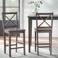 Set Of 2 30" Virginia Cross Back Chairs - Buylateral -Buylateral Home Cheap Store GUEST 3e486af4 288c 40c2 b19d 15ea67daf77e