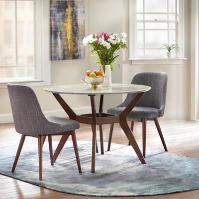 Set Of 2 Saville Dining Chairs Gray - Buylateral 2 Set Of 2 Saville Dining Chairs Gray - Buylateral - Image 2