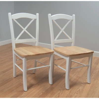 Set Of 2 Tiffany Cross Back Chairs - Buylateral 4 Set Of 2 Tiffany Cross Back Chairs - Buylateral - Image 4