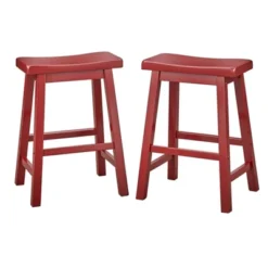 Set Of 2 24" Belfast Saddle Stools - Buylateral -Buylateral Home Cheap Store GUEST 40654b98 99e7 435b 9cee b9053fc98ff5