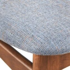 7pc Wave Rectangular Dining Set Walnut/Blue - Buylateral 25 7pc Wave Rectangular Dining Set Walnut/Blue - Buylateral -Buylateral Home Cheap Store GUEST 421ff391 aca9 410e 9c5c 65a53a80a5da