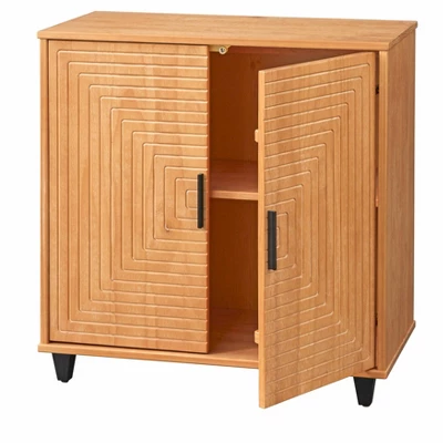 Messina 2 Door Cabinet Natural Pine - Buylateral 3 Messina 2 Door Cabinet Natural Pine - Buylateral - Image 3