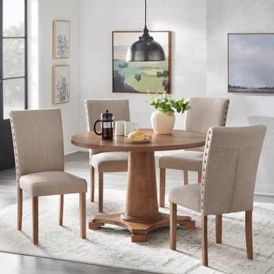5Pc Atwood Round Dining Set Driftwood - Buylateral 1 5Pc Atwood Round Dining Set Driftwood - Buylateral