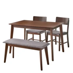 4pc Celeste Dining Set With Bench - Buylateral -Buylateral Home Cheap Store GUEST 50a27427 0e29 4f1f 8a1d 479afbed4622
