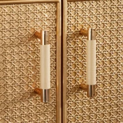 Lati Rattan Door Buffet Antique White/Natural - Buylateral -Buylateral Home Cheap Store GUEST 533fc091 a898 4831 9f97 326cf091e08d