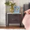 Keely Nightstand Charcoal Gray - Buylateral