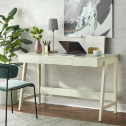Parsons Writing Desk With Drawer And USB Port - Buylateral
