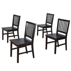 Set Of 4 Contemporary Shaker Dining Chairs - Buylateral -Buylateral Home Cheap Store GUEST 6880aa50 a91e 4545 8602 1df29ab66a6f