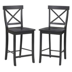 Set Of 2 24" Albury Counter Height Barstools - Buylateral -Buylateral Home Cheap Store GUEST 69071755 2dde 483c b2e6 78ad799a5015