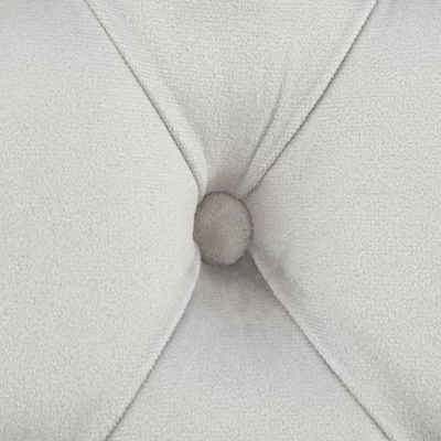 Set Of 2 Portico Tufted High Back Velvet Dining Chairs Gray - Buylateral 3 Set Of 2 Portico Tufted High Back Velvet Dining Chairs Gray - Buylateral - Image 3