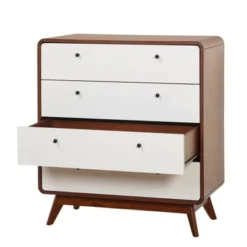Cassie Mid-Century Modern 4 Drawer Chest Walnut/White - Buylateral 8 Cassie Mid-Century Modern 4 Drawer Chest Walnut/White - Buylateral -Buylateral Home Cheap Store GUEST 6fff093a b024 4d8a af0e cfa9a4196499