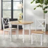 3pc Virginia Dining Set Wood/White - Buylateral