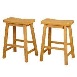 Set Of 2 24" Belfast Saddle Stools - Buylateral -Buylateral Home Cheap Store GUEST 776e8877 e294 49e1 8b62 bea661c06237