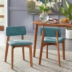 4pc Nettie Mid-Century Modern Dining Set With Bench Walnut/Teal - Buylateral 9 4pc Nettie Mid-Century Modern Dining Set With Bench Walnut/Teal - Buylateral -Buylateral Home Cheap Store GUEST 7bbe3003 7bc4 46fa 96c2 4c125c385dab