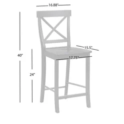 Set Of 2 24" Albury Counter Height Barstools - Buylateral -Buylateral Home Cheap Store GUEST 800a8709 0058 4e43 9fe9 6beae6ba9ff3