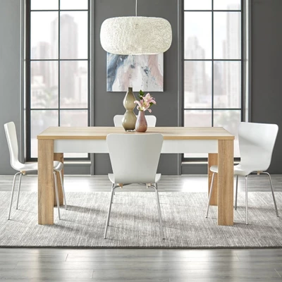 Mandy Dining Set Natural/White - Buylateral 1 Mandy Dining Set Natural/White - Buylateral