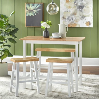 4Pc Galena Counter Height Dining Set White - Buylateral 2 4Pc Galena Counter Height Dining Set White - Buylateral - Image 2