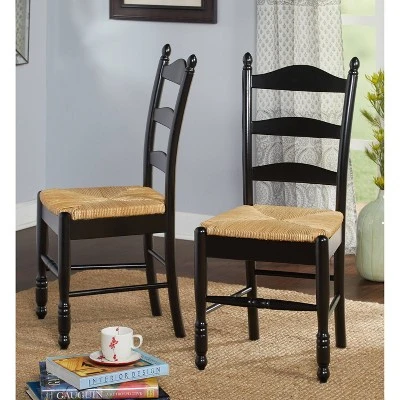 Set Of 2 Ladder Back Dining Chairs - Buylateral 1 Set Of 2 Ladder Back Dining Chairs - Buylateral