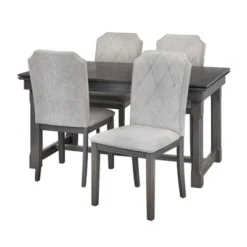 Riga Expandable Dining Set Gray - Buylateral -Buylateral Home Cheap Store GUEST 8dc7d1bd d2b5 4455 92ee 1ee65b044e97