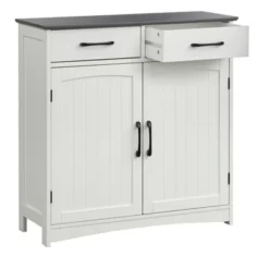 Dalton 2 Door Buffet Cabinet White/Charcoal Gray - Buylateral -Buylateral Home Cheap Store GUEST 94c8b923 7b09 4193 b543 b6fcd177a1d9
