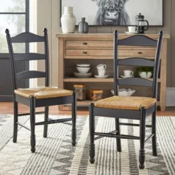 Set Of 2 Ladder Back Dining Chairs - Buylateral 9 Set Of 2 Ladder Back Dining Chairs - Buylateral -Buylateral Home Cheap Store GUEST 98822033 dbea 465f bf78 4e8a5aa79418