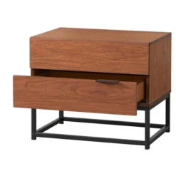 Noble 2 Drawers Nightstand Walnut - Buylateral -Buylateral Home Cheap Store GUEST 9b8cebd7 3a50 40df afcd d4595d3e802b