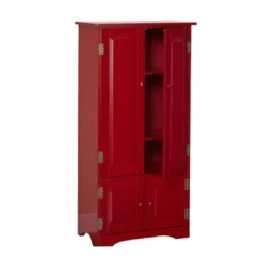 Tall Storage Cabinet Red - Buylateral -Buylateral Home Cheap Store GUEST 9bcff1b5 1693 4f86 8f99 d4cf2a24a749