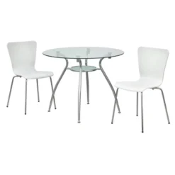 3pc Itza Round Glass Top And Chrome Base Dining Set - Buylateral 20 3pc Itza Round Glass Top And Chrome Base Dining Set - Buylateral -Buylateral Home Cheap Store GUEST a08a8f3a a2e2 4d9d a2bb f60669f0b3ba
