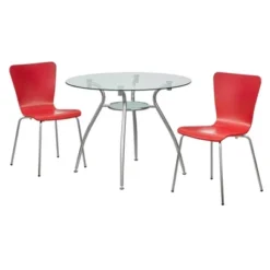 3pc Itza Round Glass Top And Chrome Base Dining Set - Buylateral 19 3pc Itza Round Glass Top And Chrome Base Dining Set - Buylateral -Buylateral Home Cheap Store GUEST ad1e6ae4 9d07 4aa3 ba3d 6b04c97a3d7e