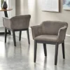 Set Of 2 Jonas Dining Arm Chairs Gray/Black - Buylateral