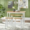 4Pc Galena Counter Height Dining Set White - Buylateral