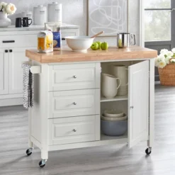 Monterey Kitchen Cart White - Buylateral 4 Monterey Kitchen Cart White - Buylateral -Buylateral Home Cheap Store GUEST b8311d2e e0f2 4eb6 873b 79d884b709ce