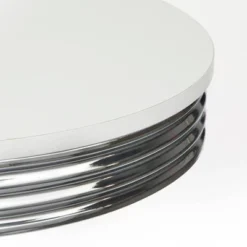 Raleigh Retro Bar Height Pub Dining Table White/Chrome - Buylateral -Buylateral Home Cheap Store GUEST bd12f047 8b30 482b 8527 fe01ac739576