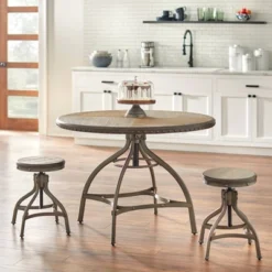 Adjustable Height Dining Table With Nailhead Pewter Silver - Buylateral 5 Adjustable Height Dining Table With Nailhead Pewter Silver - Buylateral -Buylateral Home Cheap Store GUEST bd4b0ca9 6c83 4c0b b2fc fc414f96526f