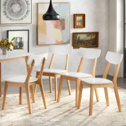 5pc Perla Dining Set White/Natural - Buylateral 8 5pc Perla Dining Set White/Natural - Buylateral -Buylateral Home Cheap Store GUEST c0eb4aa8 ca88 4e3b a448 7cf235872490