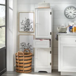 Brighton Kitchen Storage Pantry Cabinet White - Buylateral -Buylateral Home Cheap Store GUEST c243397c 176a 4695 a801 478de0e3b86a