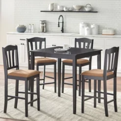 5Pc Contemporary Tribeca Counter Height Dining Set - Buylateral -Buylateral Home Cheap Store GUEST c40ccc80 62a1 4f47 94d5 caf07b5afc71