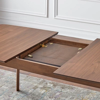 7pc Wave Rectangular Dining Set Walnut/Blue - Buylateral 10 7pc Wave Rectangular Dining Set Walnut/Blue - Buylateral - Image 10